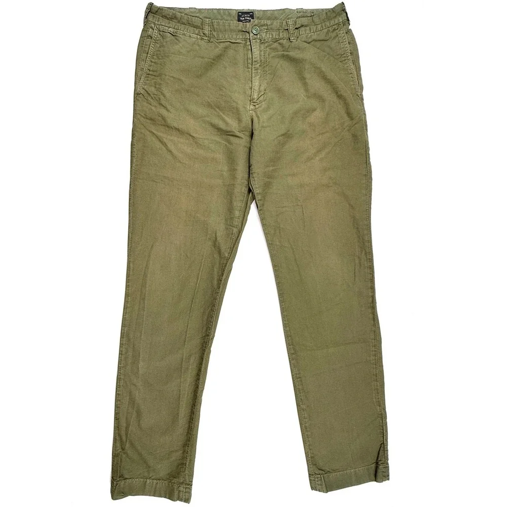 J Crew Sun Faded‎ Cargo Pants Khaki Green 34x33** Cotton